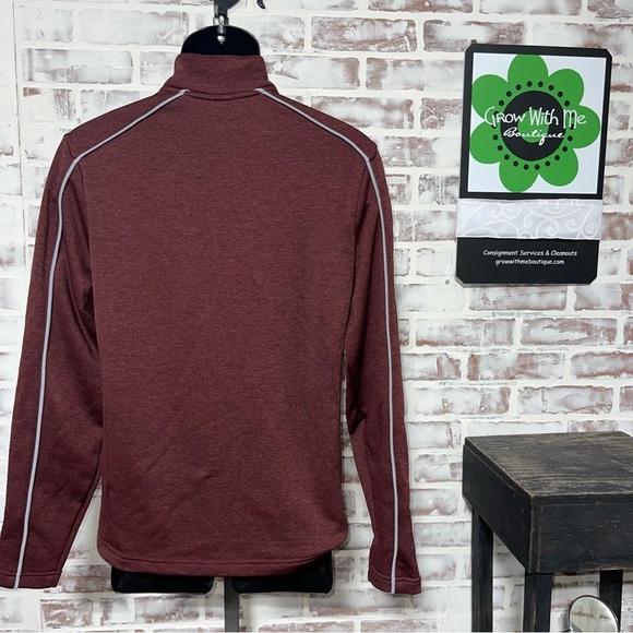 Champion Maroon Quarter-Zip Jacket SPU - Picture 2 of 5